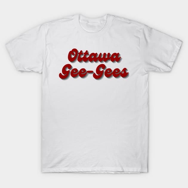 Ottawa Gee-Gees T-Shirt by stickersbyjori